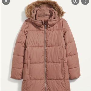 OLD NAVY long puffer jacket.